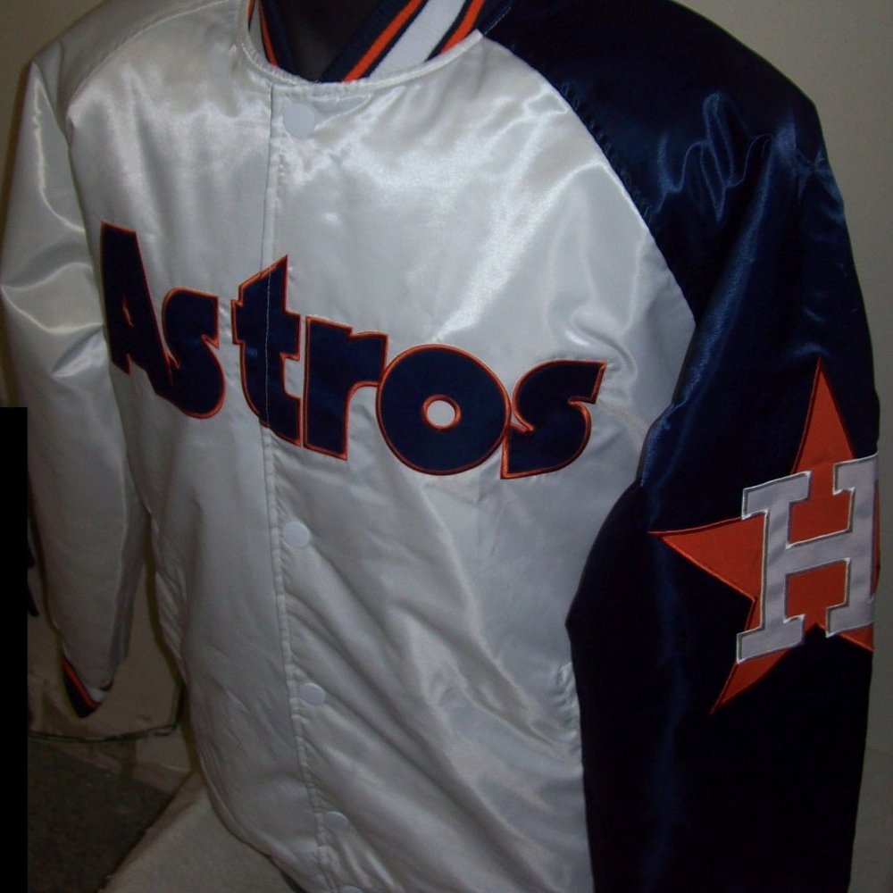 HOUSTON ASTROS MLB Starter Snap Down Jacket LG XL - Picture 3 of 10